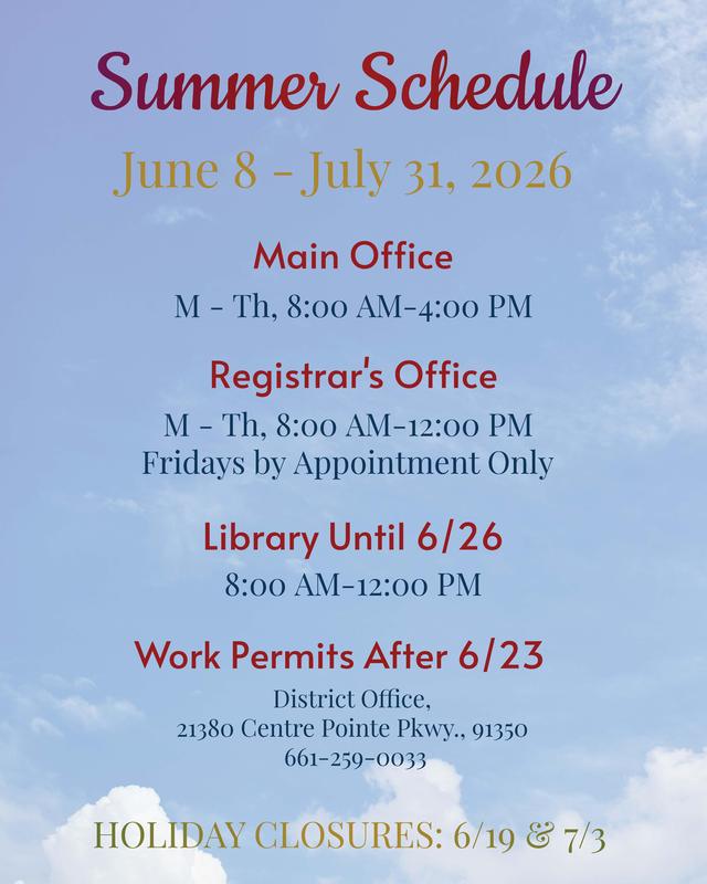 Summer Hours