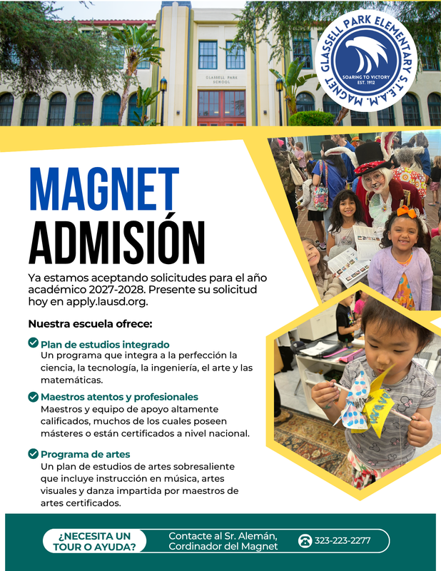 Admission Flyer in Spanish