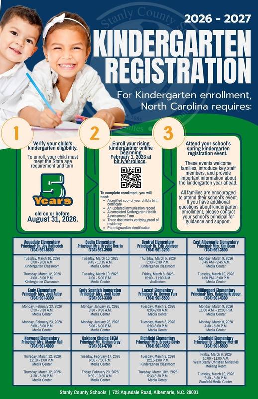 Kindergarten Registration Flyer-English
