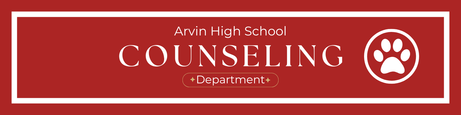 arvin high school counseling banner