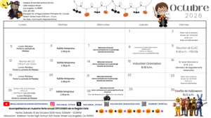Calendario de Octubre