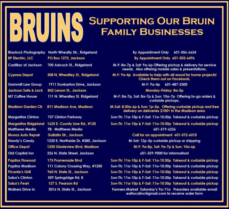 Bruins: Supporting our Bruin Family Businesses
