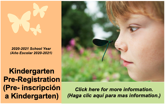 Kindergarten Pre-Registration (Pre-inscripción a Kindergarten) Thumbnail Image