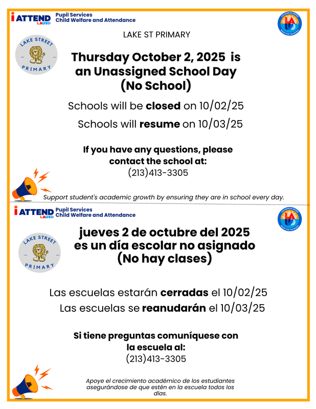 10/2/25 No School