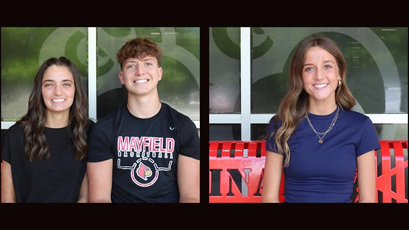 CHA scholars Ally Creason, Gray Robbins, and Piper Hale.