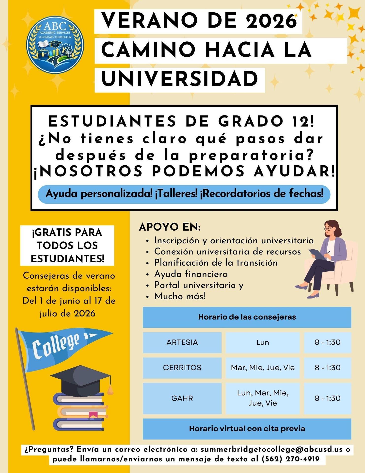 Spanish Summer Bridge to College