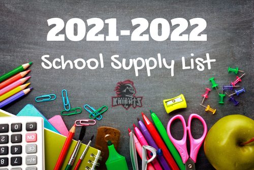 2021-2022 School Supply Lists