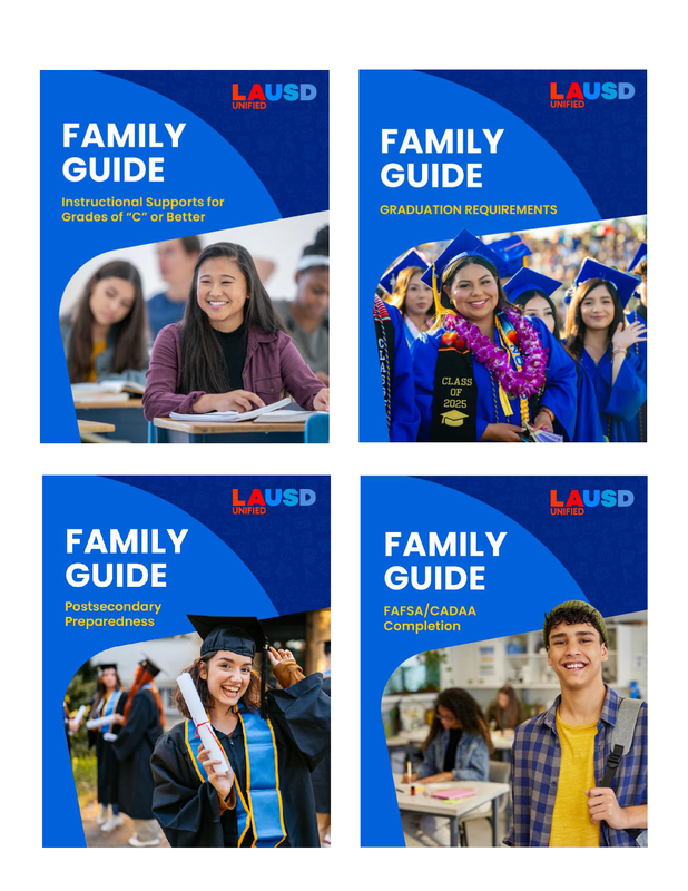 4 Family Guide covers for College Readiness