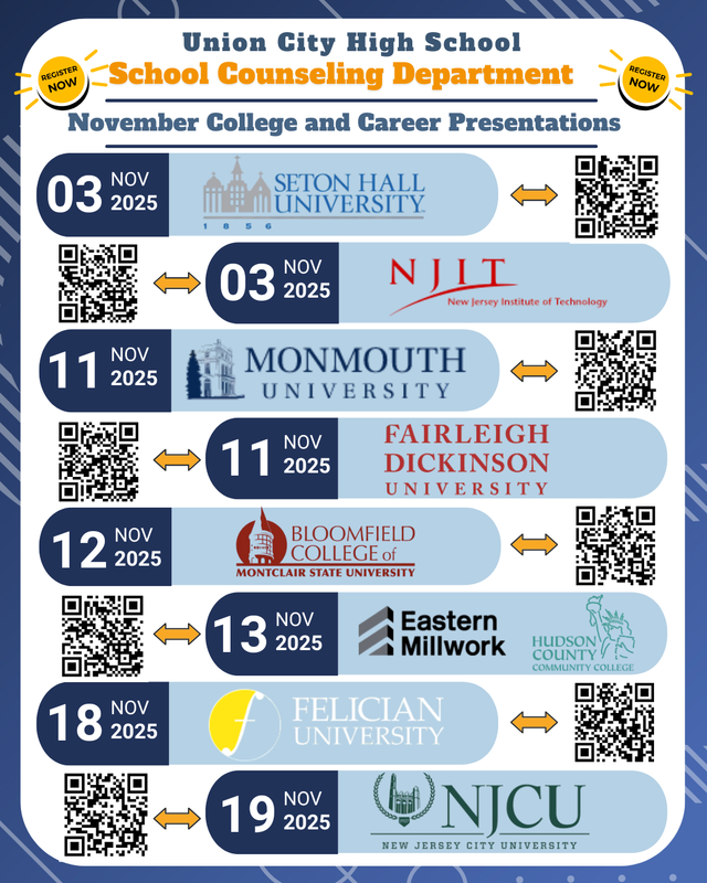 UCHS November 2025 College and Career Presentations