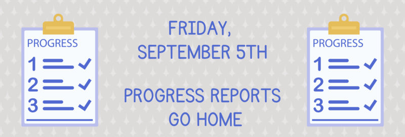 Progress Reports September 5th