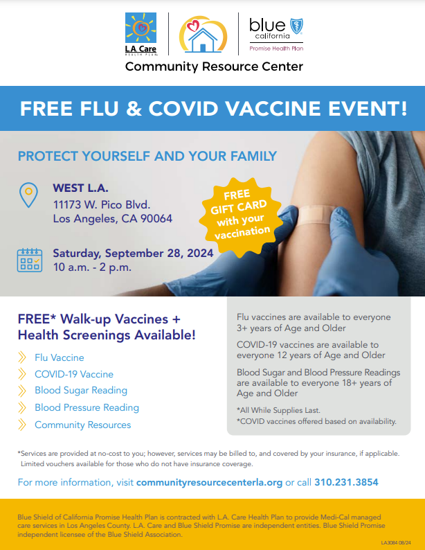 Vaccine clinic flyer