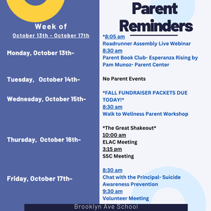 Parent Reminders