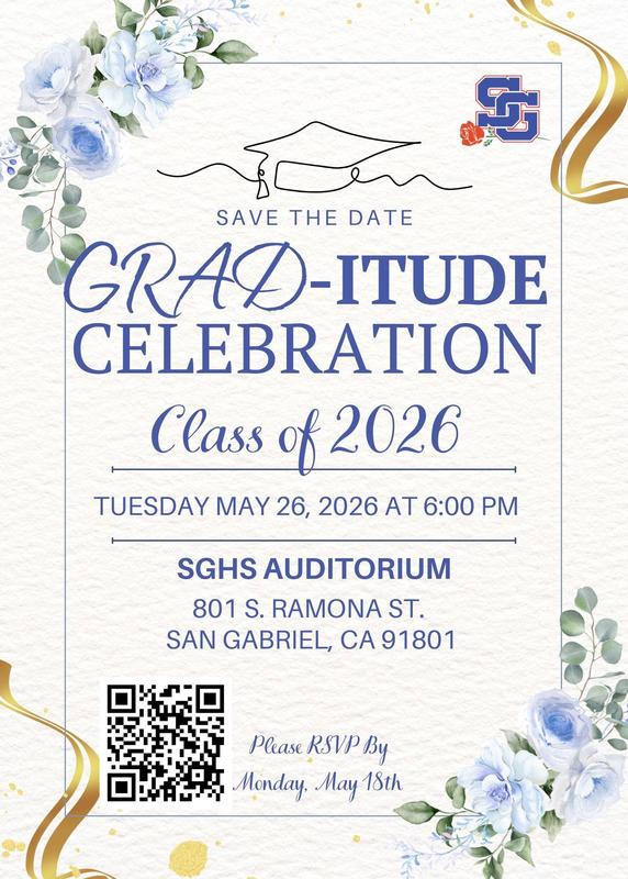 Class of 2026 Grad-itude Celebration - Tuesday, May 26 Featured Photo