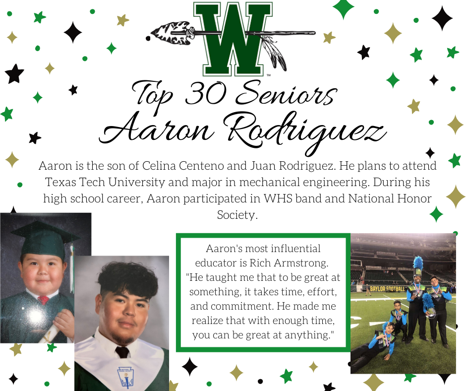 graphic of aaron rodriquez