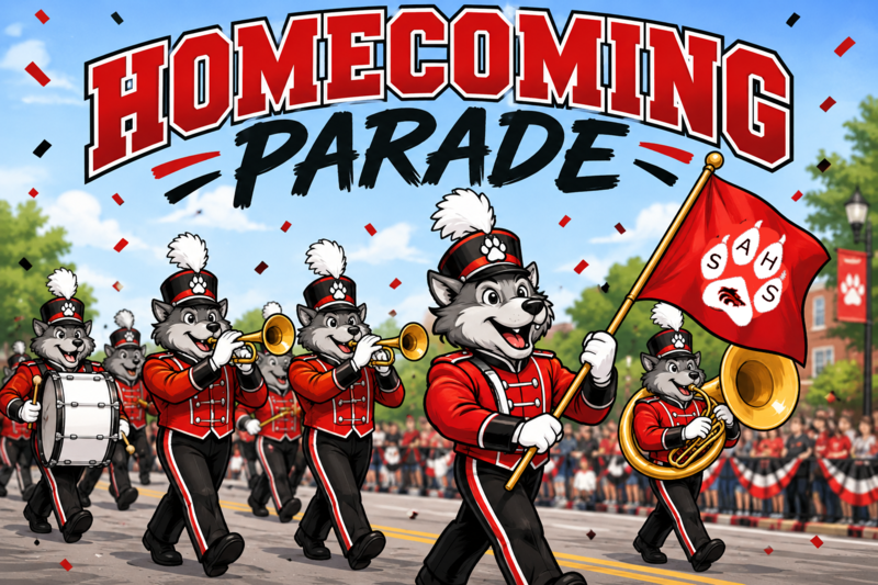 HOmecoming Parade at 3pm Friday