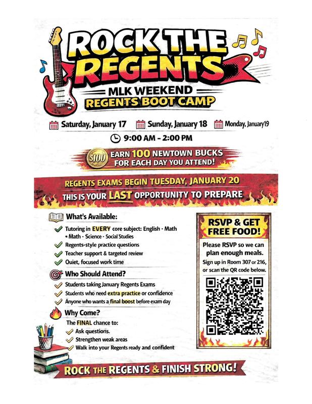 a flyer to rock the regents boot camp
