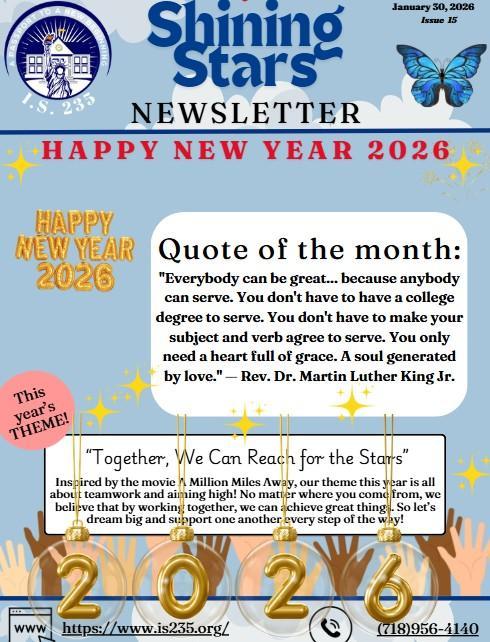Shining Star New Newsletter:  January 2026, Issue 15 (Bilingual) Featured Photo