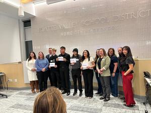 Award Winners at BOE Meeting