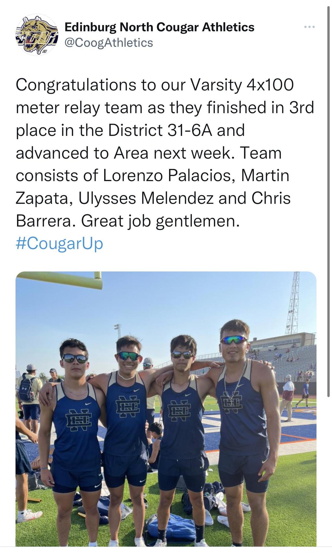 Boys Athletics Edinburg North High School