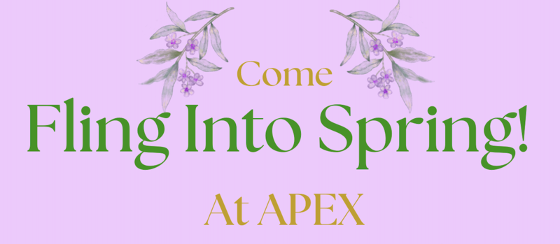 purple background with green and yellow flowers