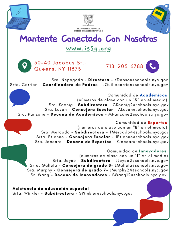Stay Connected Spanish Flyer