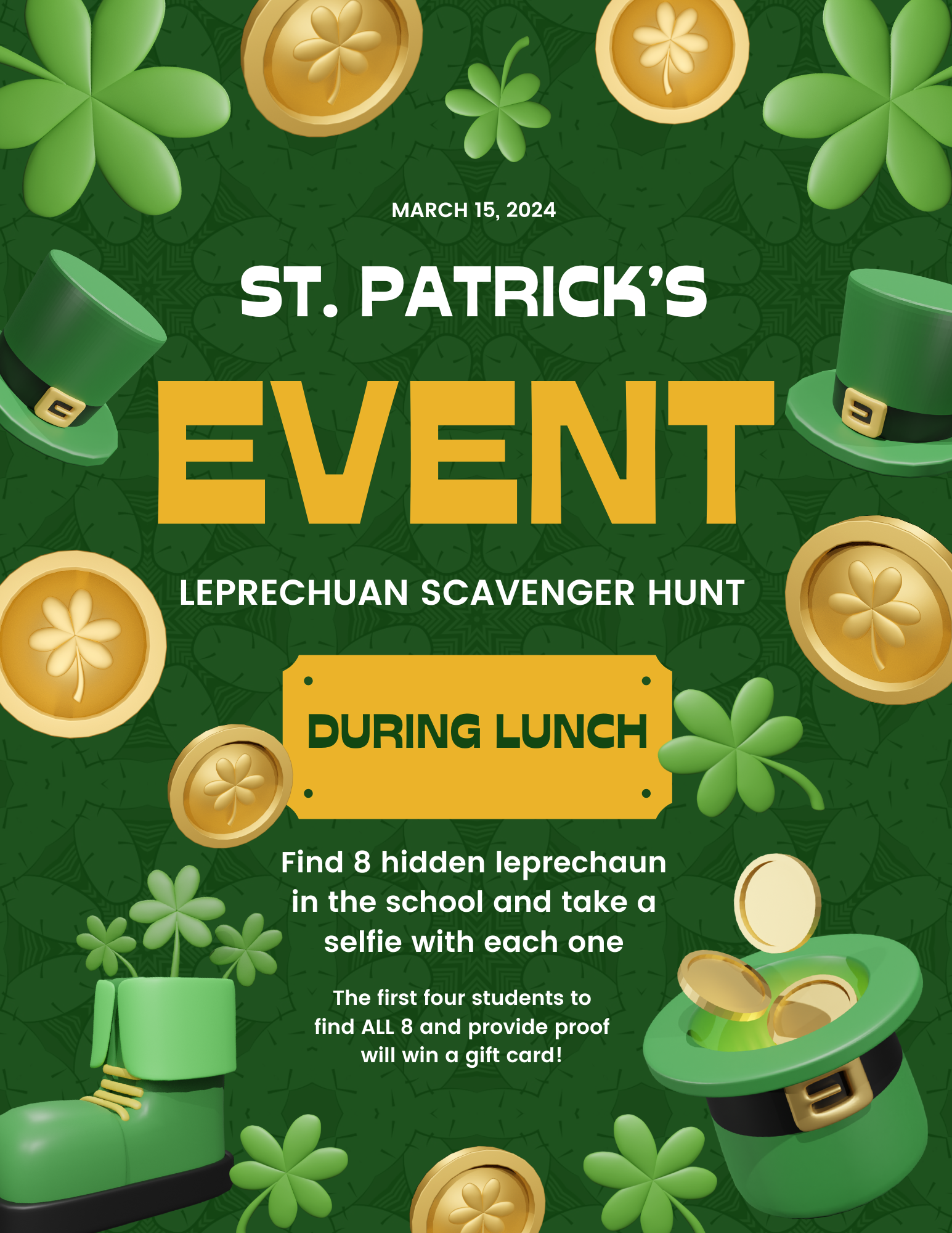 3 15 St Patrick s Day Lunch Activities Nava College Preparatory Academy