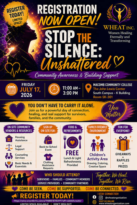 Wheat, Inc. ~ Unshattered: Stop the Silence Featured Photo