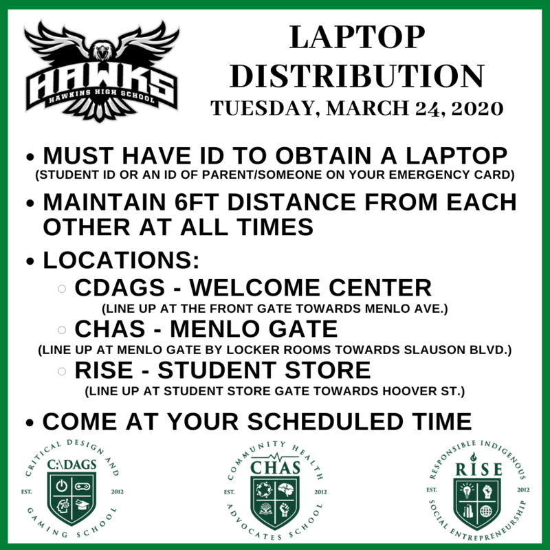 Laptop Distribution on Tuesday, March 24th Featured Photo