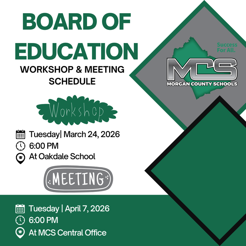 Upcoming Board of Education Information