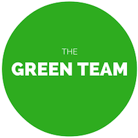 Green Team graphic with green background