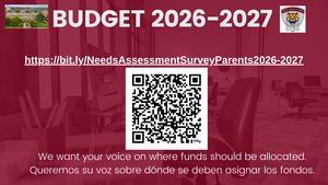 Budget Needs Assessment - Parents/Guardians