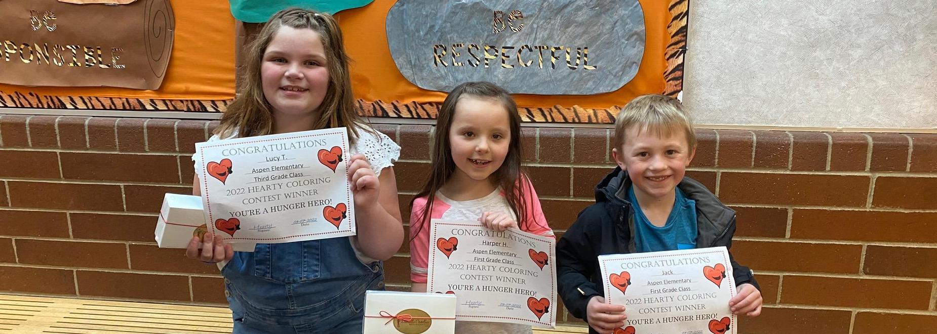 Food Bank Bookmark winners
