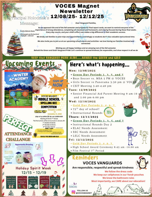 Dec. 8 to 12 events