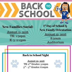 Back to School Dates