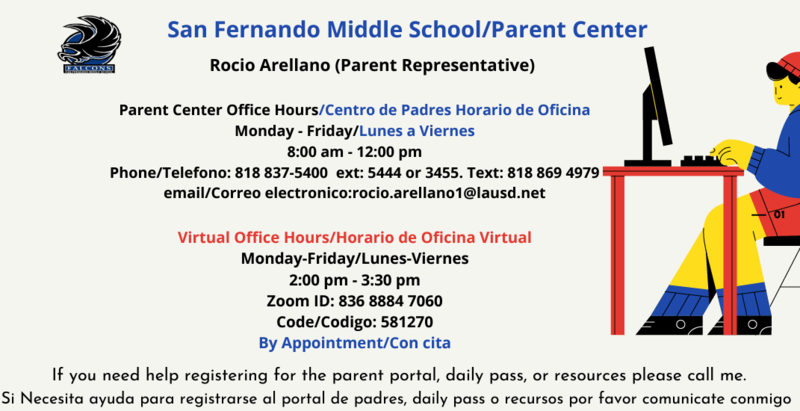 Parent Center office Hours