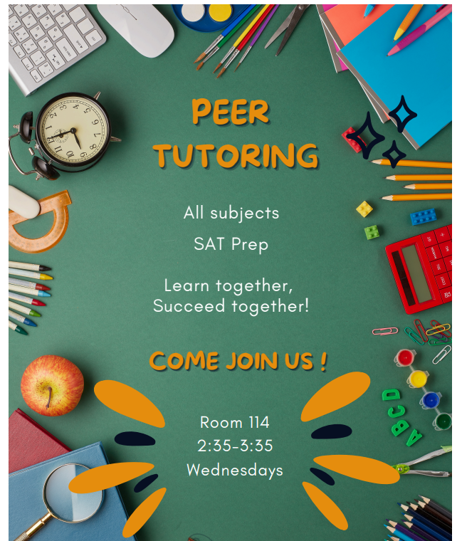 Peer Tutoring Flyer