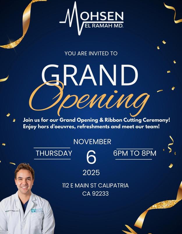 Medical Clinic Grand Opening Nov 6, 2025