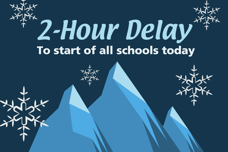 snow delay graphic