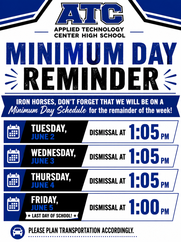 minimum day reminder flyer