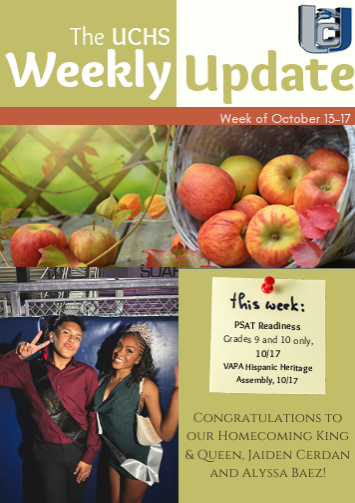 The UCHS Weekly Update: October 13-17, 2025