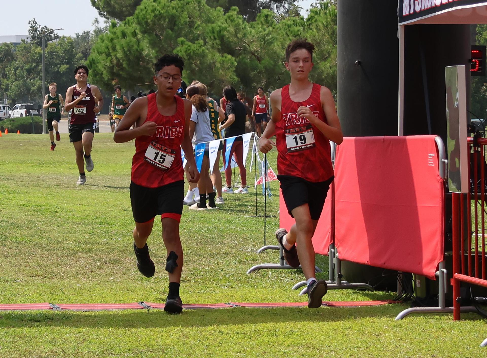 cross country runners in action at woodward park