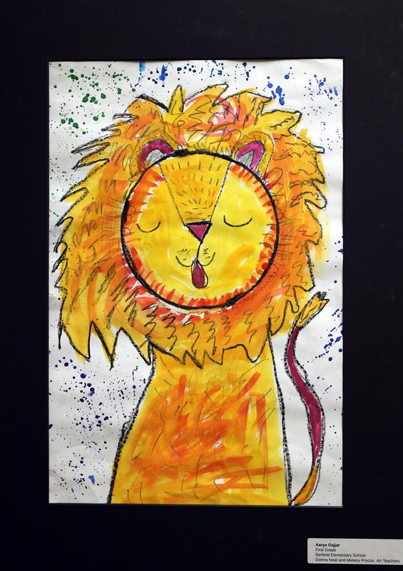 Student artwork on display