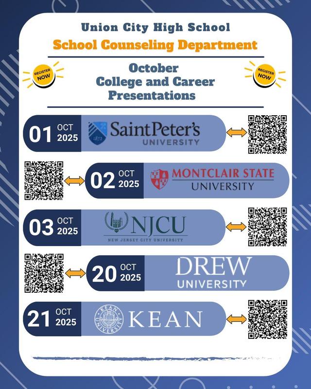 Union City High School October College and Career Presentations