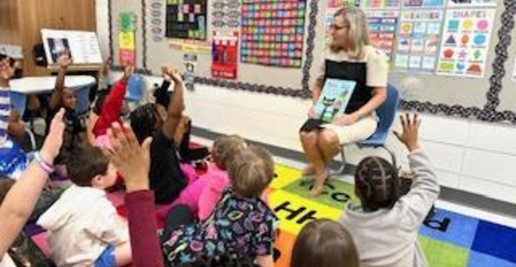 Guest Reader in Kindergarten Class