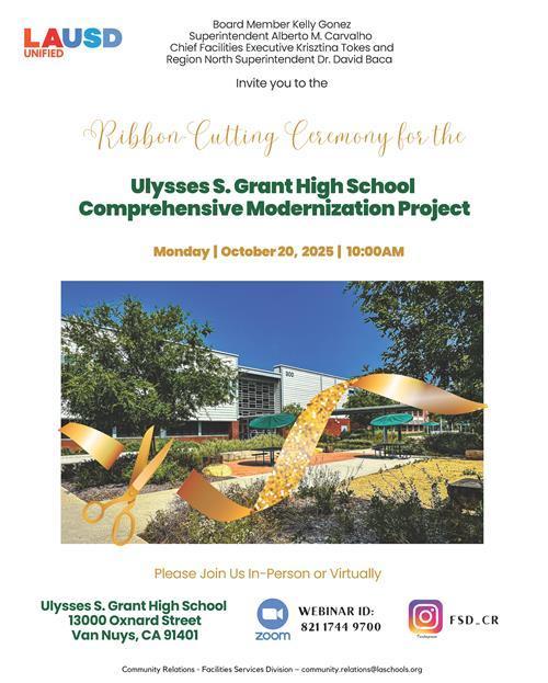 Ribbon-Cutting Ceremony | Monday, October 20, 2025 | 10:00 AM