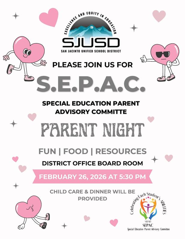 Special Education Parent Night Flyer 2-26-2026