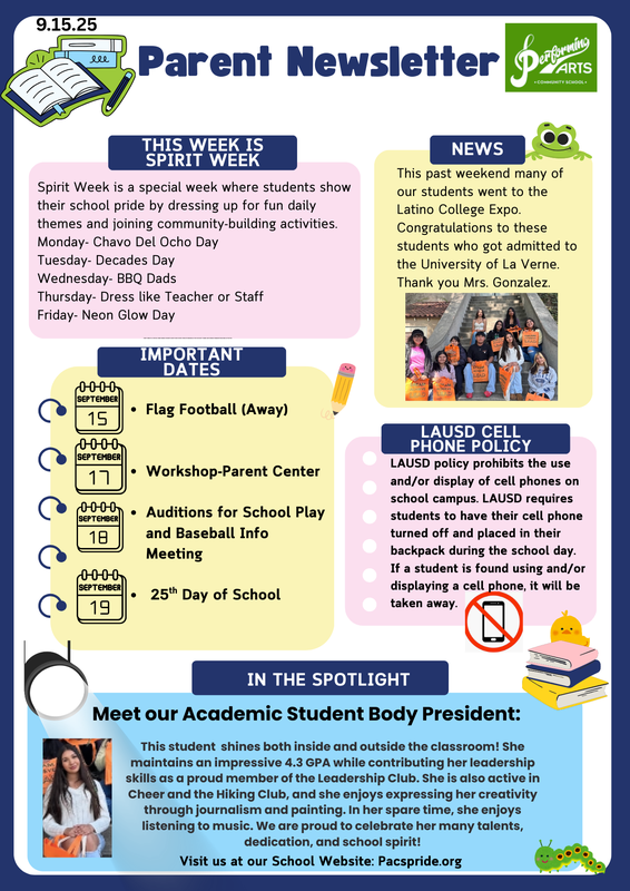 Parent Newsletter 9.16