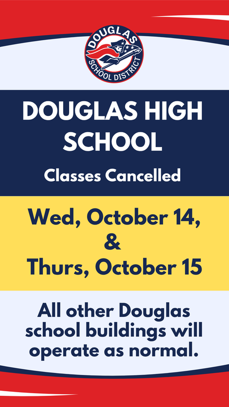 DHS Classes cancelled Oct 14 & 15 due to gas line repair