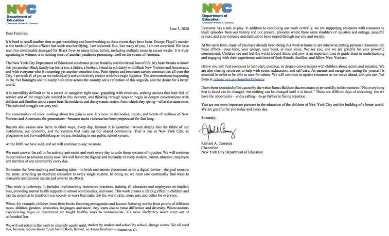 Chancellor Letter