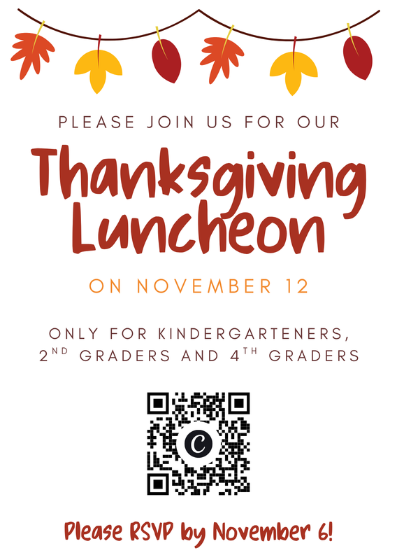 Thanksgiving Luncheon for K, 2 & 4 Featured Photo